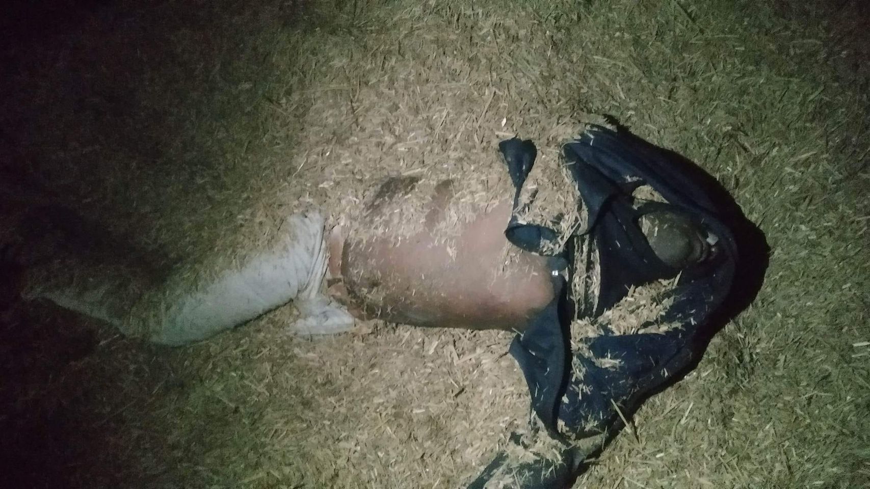 बारामा पराल को भुस मा संकास्पद शव बरामद