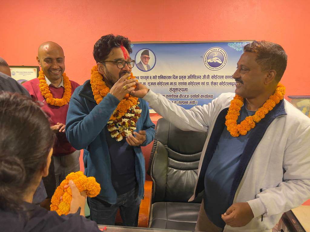 गिरिजा प्रसाद कोइराला फाउन्डेसनको पर्सा संयोजकमा धिरज कुमार गुप्ता