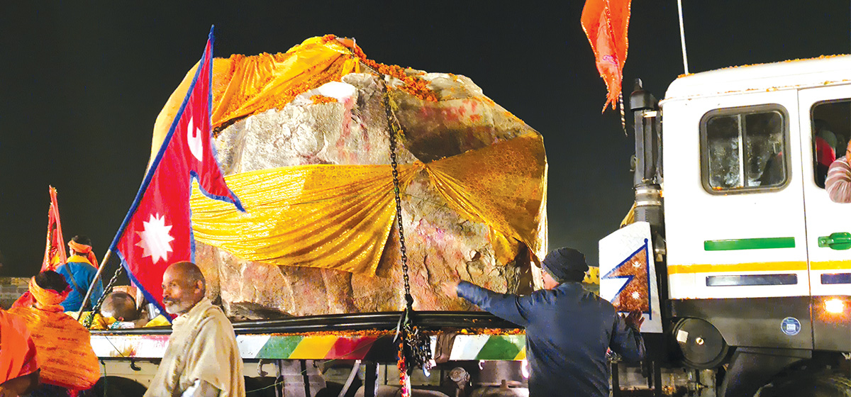 विशेषज्ञबीचको विवादका कारण कालीगण्डकीबाट लगिएको शालिग्रामबाट श्रीरामको मूर्ति नबन्ने