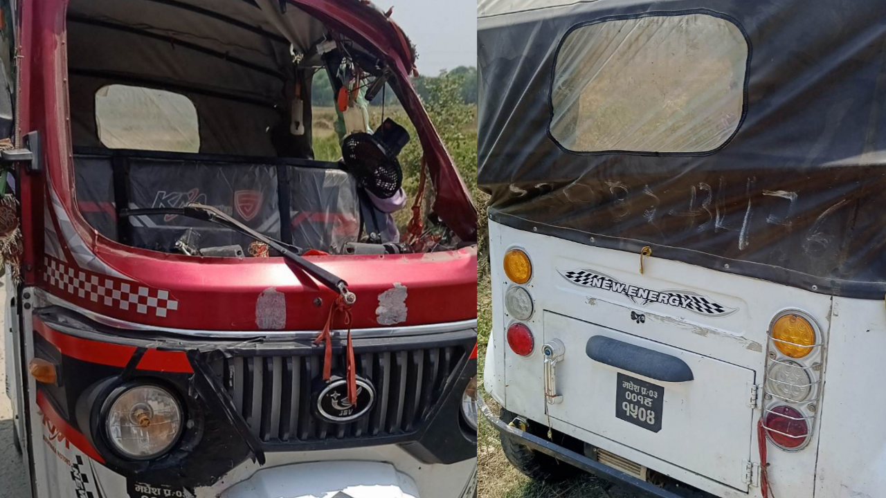 ई- रिक्सा पल्टिँदा एक गर्भवती महिला सहित एक जना पुरुष घाइते