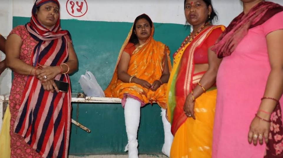 आगलागीबाट एक महिला घाइते 