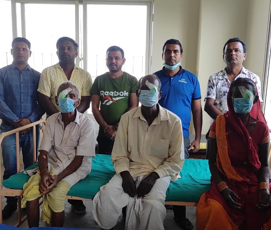 जन सेवा समाजिक संस्था द्धारा तीन जनाको नि:शुल्क मोतियाबिन्द सल्यक्रिया सम्पन्न