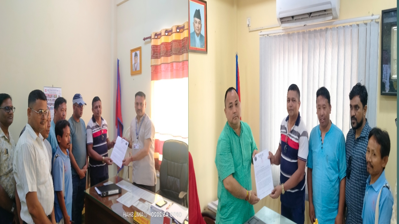प्रेस सेन्टर नेपाल पर्साले आज प्रमुख जिल्ला अधिकार सहित वीरगञ्ज महानगर प्रमुखलाई ध्यानाकर्षण पत्र बुझायो