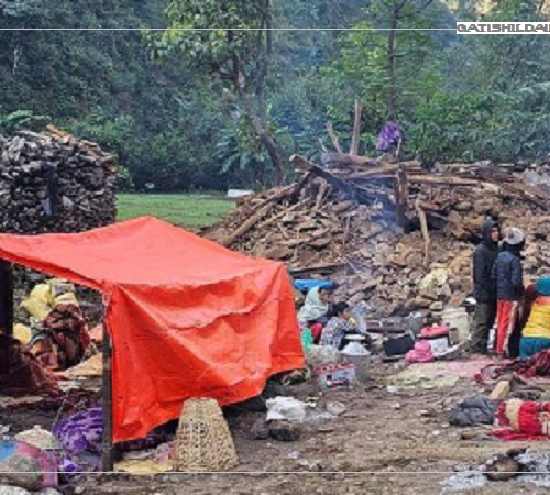भूकम्प  पिडित – जाजरकोटमा चिसोले कठ्याङ्ग्रिएर एक बालिका को मृत्यु