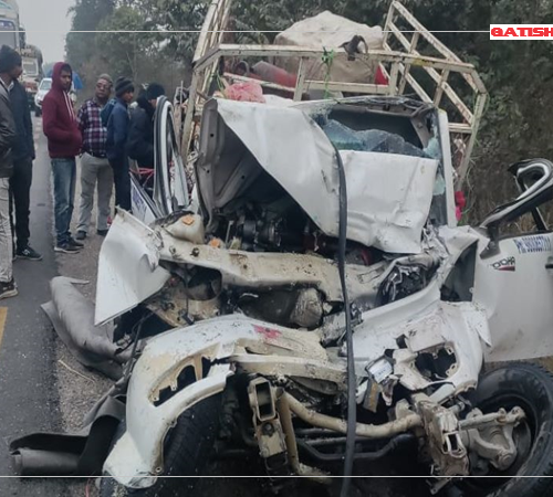 बाराको पथलैयामा बलेरो गाडी र ट्रक एकापसमा ठोक्किँदा दुईजनाको घटनास्थलमा मृत्यु