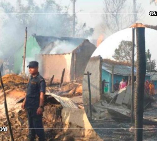 मोरङमा २२ वटा घर जलेर नष्ट