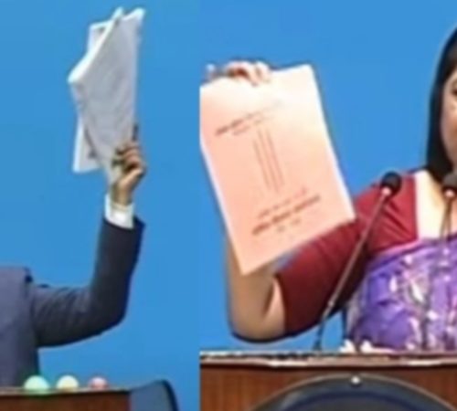 राप्रपा र काँग्रेसले च्याते बजेट पुस्तिका