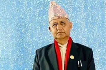 लुम्बिनी प्रदेशका नवनियुक्त मुख्यमन्त्री आचार्यले आज पद तथा गोपनीयताको शपथ लिँदै