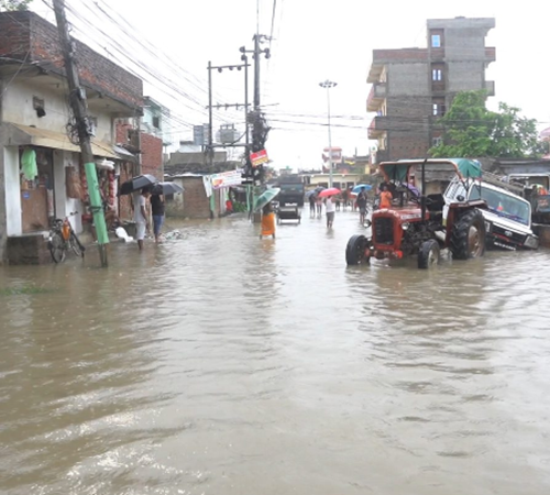 देशभरका नदीनालाहरूमा जलसतह बढयो, तराईका अधिकांश बस्ती डुबानमा