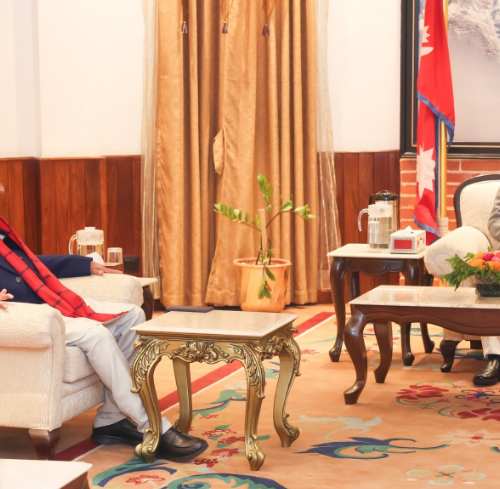 राष्ट्रपति भेट्न शीतल निवास पुगे प्रधानमन्त्री ओली