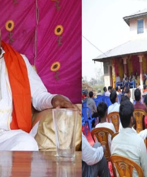 बालेनको पुर्ख्यौली घरमा प्रचण्डलाई भव्य स्वागत