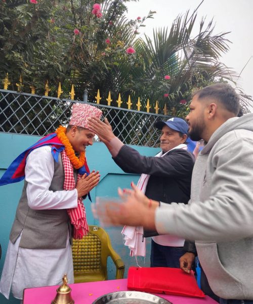 रास्वपा प्रती जनविश्वास बढदो: पर्सा- १ का स्थानीय द्धारा भव्य  स्वागत